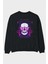 Rebel Squad Arka Baskılı Siyah Oversize Sweatshirt Erkek Kadın Bisiklet Yaka 1