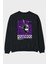 Criminal Damage 2 Arka Baskılı Siyah Oversize Sweatshirt Erkek Kadın Bisiklet Yaka 1