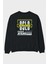 Oslo Arka Baskılı Siyah Oversize Sweatshirt Erkek Kadın Bisiklet Yaka 1
