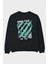 Make Love Bear Arka Baskılı Siyah Oversize Sweatshirt Erkek Kadın Bisiklet Yaka 1