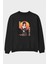 Kaguya Shinomiya 5 Anime Ön Baskılı Siyah Oversize Sweatshirt Erkek Kadın Bisiklet Yaka 1
