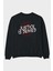 Justice Is Denied Arka Baskılı Siyah Oversize Sweatshirt Erkek Kadın Bisiklet Yaka 1