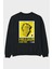 Freedom Is Not Free Arka Baskılı Siyah Oversize Sweatshirt Erkek Kadın Bisiklet Yaka 1