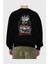 Kakashı Hatake Naruto 1 Anime Arka Baskılı Siyah Oversize Sweatshirt Erkek Kadın Bisiklet Yaka 2