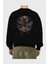 Iron Man 2 Arka Baskılı Siyah Oversize Sweatshirt Erkek Kadın Bisiklet Yaka 2