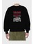 Yujıro Hanma Anime Ön Baskılı Siyah Oversize Sweatshirt Erkek Kadın Bisiklet Yaka 2