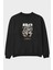 Monkey D. Luffy Gear5 1 Anime Ön Baskılı Siyah Oversize Sweatshirt Erkek Kadın Bisiklet Yaka 1