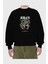 Monkey D. Luffy Gear5 1 Anime Ön Baskılı Siyah Oversize Sweatshirt Erkek Kadın Bisiklet Yaka 2