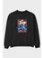 Dragonball Maestroroshi Anime Ön Baskılı Siyah Oversize Sweatshirt Erkek Kadın Bisiklet Yaka 1