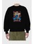 Dragonball Maestroroshi Anime Ön Baskılı Siyah Oversize Sweatshirt Erkek Kadın Bisiklet Yaka 2