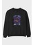 Kaıdou One Pıece Anime Ön Baskılı Siyah Oversize Sweatshirt Erkek Kadın Bisiklet Yaka 1