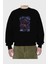 Kaıdou One Pıece Anime Ön Baskılı Siyah Oversize Sweatshirt Erkek Kadın Bisiklet Yaka 2