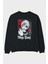 Kaneki Ken Tokyo Ghoul Anime Arka Baskılı Siyah Oversize Sweatshirt Erkek Kadın Bisiklet Yaka 1