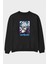 Satoru Gojo 3 Anime Ön Baskılı Siyah Oversize Sweatshirt Erkek Kadın Bisiklet Yaka 1