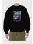Satoru Gojo 3 Anime Ön Baskılı Siyah Oversize Sweatshirt Erkek Kadın Bisiklet Yaka 2
