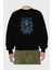 Marco El Fenıx One Piece Anime Ön Baskılı Siyah Oversize Sweatshirt Erkek Kadın Bisiklet Yaka 2