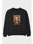 Naruto (10) Anime Ön Baskılı Siyah Oversize Sweatshirt Erkek Kadın Bisiklet Yaka 1