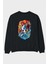 One Pıece (7) Anime Arka Baskılı Siyah Oversize Sweatshirt Erkek Kadın Bisiklet Yaka 1