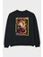 Kyojuro Rengoku Anime Arka Baskılı Siyah Oversize Sweatshirt Erkek Kadın Bisiklet Yaka 1