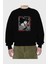 Death Note Anime Ön Baskılı Siyah Oversize Sweatshirt Erkek Kadın Bisiklet Yaka 2