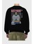 Kotarou Katsura Gıntama 1 Anime Arka Baskılı Siyah Oversize Sweatshirt Erkek Kadın Bisiklet Yaka 2