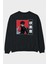 Megumi Fushiguro Anime Arka Baskılı Siyah Oversize Sweatshirt Erkek Kadın Bisiklet Yaka 1