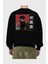 Megumi Fushiguro Anime Arka Baskılı Siyah Oversize Sweatshirt Erkek Kadın Bisiklet Yaka 2