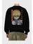 Kurapika 5 (2) Anime Arka Baskılı Siyah Oversize Sweatshirt Erkek Kadın Bisiklet Yaka 2