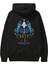Marco Anime Arka Baskılı Siyah Oversize Kapüşonlu Sweatshirt Erkek Kadın 1