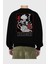 Kakashı Hatake Naruto Anime Arka Baskılı Siyah Oversize Sweatshirt Erkek Kadın Bisiklet Yaka 2