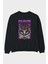 Roronoa Zoro 1 Anime Arka Baskılı Siyah Oversize Sweatshirt Erkek Kadın Bisiklet Yaka 1
