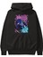 Naruto Sasuke Uchıha 2 Anime Ön Baskılı Siyah Hoodie Oversize Kapüşonlu Sweatshirt Erkek Kadın 1