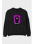 Haters Brooklyn Street Club Ön Baskılı Siyah Oversize Sweatshirt Erkek Kadın Bisiklet Yaka 1