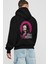 Nezuko Kamado 2 Anime Arka Baskılı Siyah Oversize Kapüşonlu Sweatshirt Erkek Kadın 2