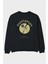 Heartbreak Arka Baskılı Siyah Oversize Sweatshirt Erkek Kadın Bisiklet Yaka 1