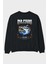 No Fear Yazılı Arka Baskılı Siyah Oversize Sweatshirt Erkek Kadın Bisiklet Yaka 1