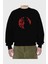 Dragon Ball Anime Ön Baskılı Siyah Oversize Sweatshirt Erkek Kadın Bisiklet Yaka 2