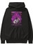 Sasuke Uchıha Naruto Anime Ön Baskılı Siyah Hoodie Oversize Kapüşonlu Sweatshirt Erkek Kadın 1