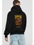Vinsmoke Sanji Anime Arka Baskılı Siyah Oversize Kapüşonlu Sweatshirt Erkek Kadın 2