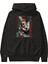 Denji Chainsaw Man Anime Ön Baskılı Siyah Hoodie Oversize Kapüşonlu Sweatshirt Erkek Kadın 1