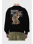 Dragon Ball Art (5) Anime Arka Baskılı Siyah Oversize Sweatshirt Erkek Kadın Bisiklet Yaka 2