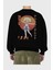 Alice Cartelet 15 Anime Arka Baskılı Siyah Oversize Sweatshirt Erkek Kadın Bisiklet Yaka 2