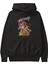 One Pıece (6) Anime Ön Baskılı Siyah Hoodie Oversize Kapüşonlu Sweatshirt Erkek Kadın 1