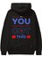 You Got This Arka Baskılı Siyah Oversize Kapüşonlu Sweatshirt Erkek Kadın 1