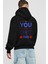 You Got This Arka Baskılı Siyah Oversize Kapüşonlu Sweatshirt Erkek Kadın 2