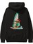Teddy Bear Summer Tide Arka Baskılı Siyah Oversize Kapüşonlu Sweatshirt Erkek Kadın 1