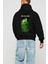Roronoa Zoro 5 Anime Arka Baskılı Siyah Oversize Kapüşonlu Sweatshirt Erkek Kadın 2