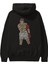 The Champ Muhammad Ali Arka Baskılı Siyah Oversize Kapüşonlu Sweatshirt Erkek Kadın 1