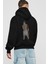 The Champ Muhammad Ali Arka Baskılı Siyah Oversize Kapüşonlu Sweatshirt Erkek Kadın 2