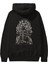 The Thrones Of Vendetta Arka Baskılı Siyah Oversize Kapüşonlu Sweatshirt Erkek Kadın 1